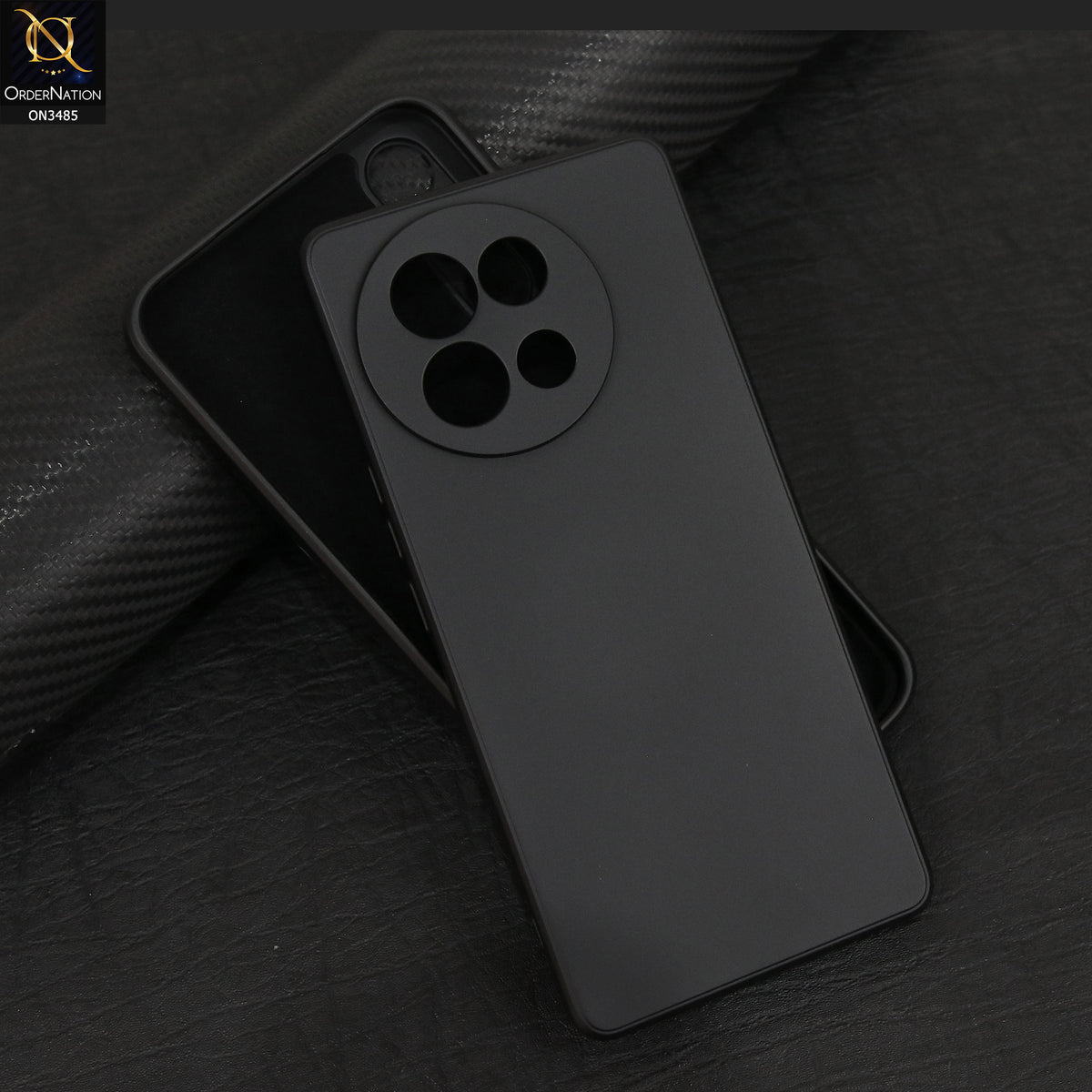 Vivo V40 Lite Cover - Black - ONation Silica Gel Series - HQ Liquid Silicone Elegant Colors Camera Protection Soft Case