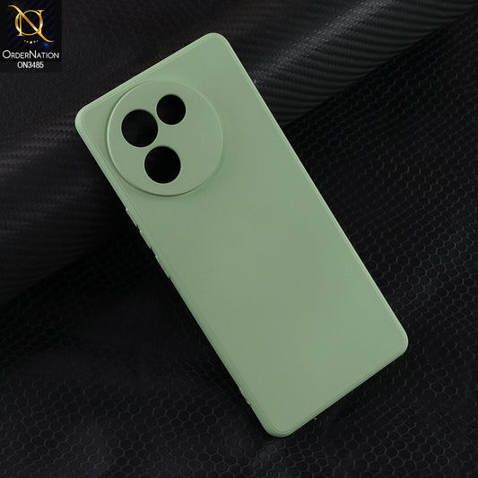 Vivo V30e Cover - Light Green  - ONation Silica Gel Series - HQ Liquid Silicone Elegant Colors Camera Protection Soft Case