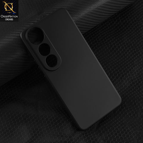 Vivo V50 Lite Cover - Black - ONation Silica Gel Series - HQ Liquid Silicone Elegant Colors Camera Protection Soft Case