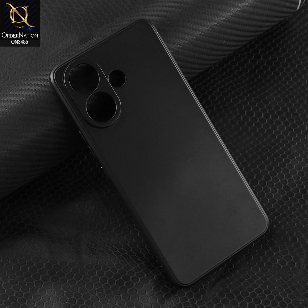 Vivo V60 Lite 5G Cover - Black - ONation Silica Gel Series - HQ Liquid Silicone Elegant Colors Camera Protection Soft Case