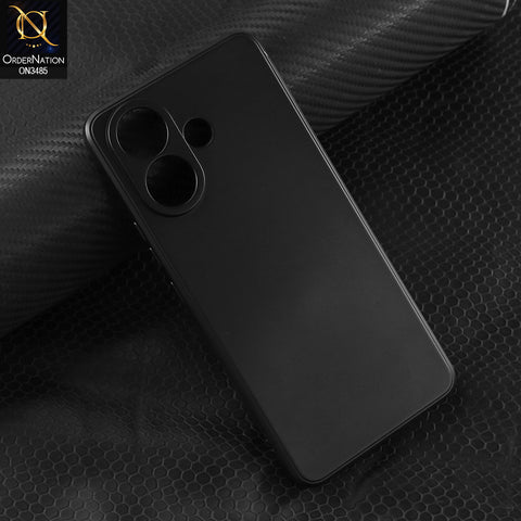 Vivo V60 Lite 5G Cover - Black - ONation Silica Gel Series - HQ Liquid Silicone Elegant Colors Camera Protection Soft Case
