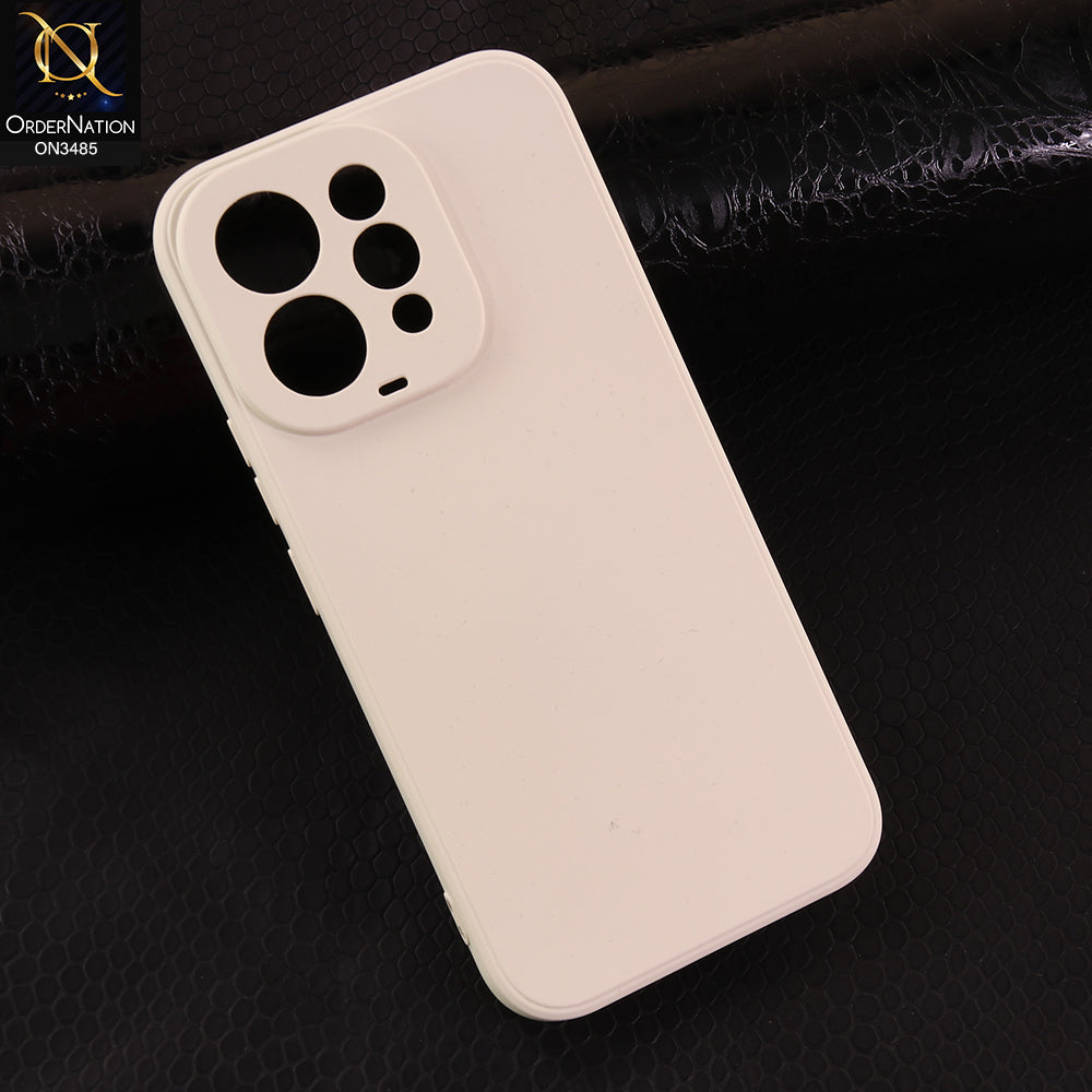 Vivo S50 Cover - White - ONation Silica Gel Series - HQ Liquid Silicone Elegant Colors Camera Protection Soft Case