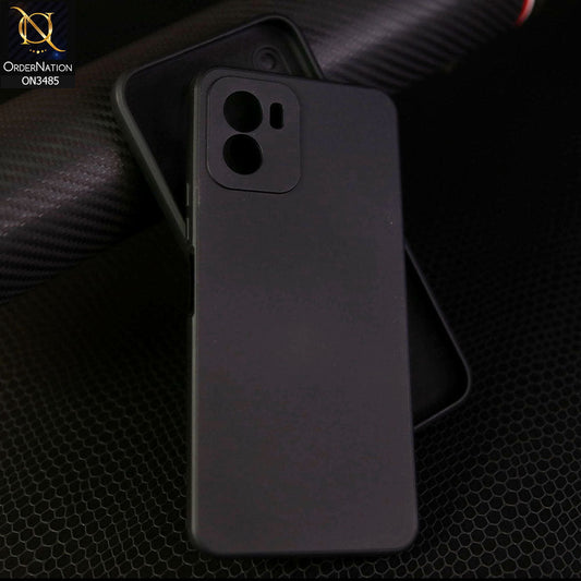 Vivo Y32t Cover - Black - ONation Silica Gel Series - HQ Liquid Silicone Elegant Colors Camera Protection Soft Case