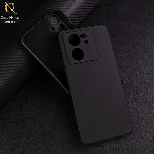 Xiaomi 13T Cover - Black - ONation Silica Gel Series - HQ Liquid Silicone Elegant Colors Camera Protection Soft Case