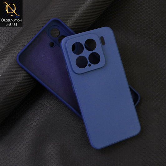 Xiaomi 15 Cover - Blue - ONation Silica Gel Series - HQ Liquid Silicone Elegant Colors Camera Protection Soft Case