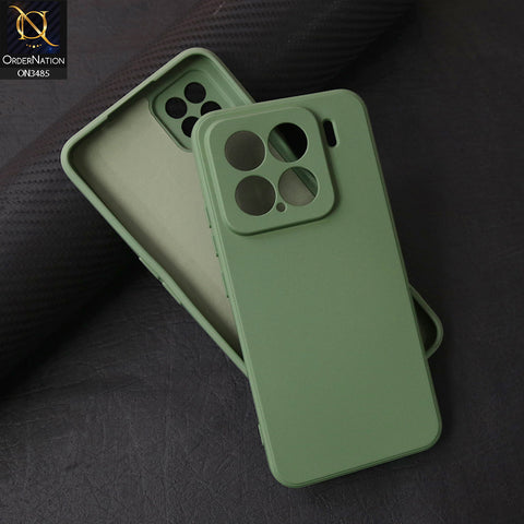 Xiaomi 15 Cover - Light Green - ONation Silica Gel Series - HQ Liquid Silicone Elegant Colors Camera Protection Soft Case