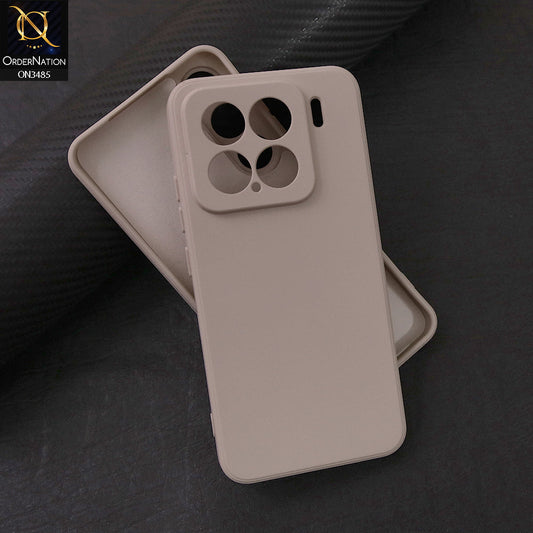 Xiaomi 15 Cover - Off White - ONation Silica Gel Series - HQ Liquid Silicone Elegant Colors Camera Protection Soft Case