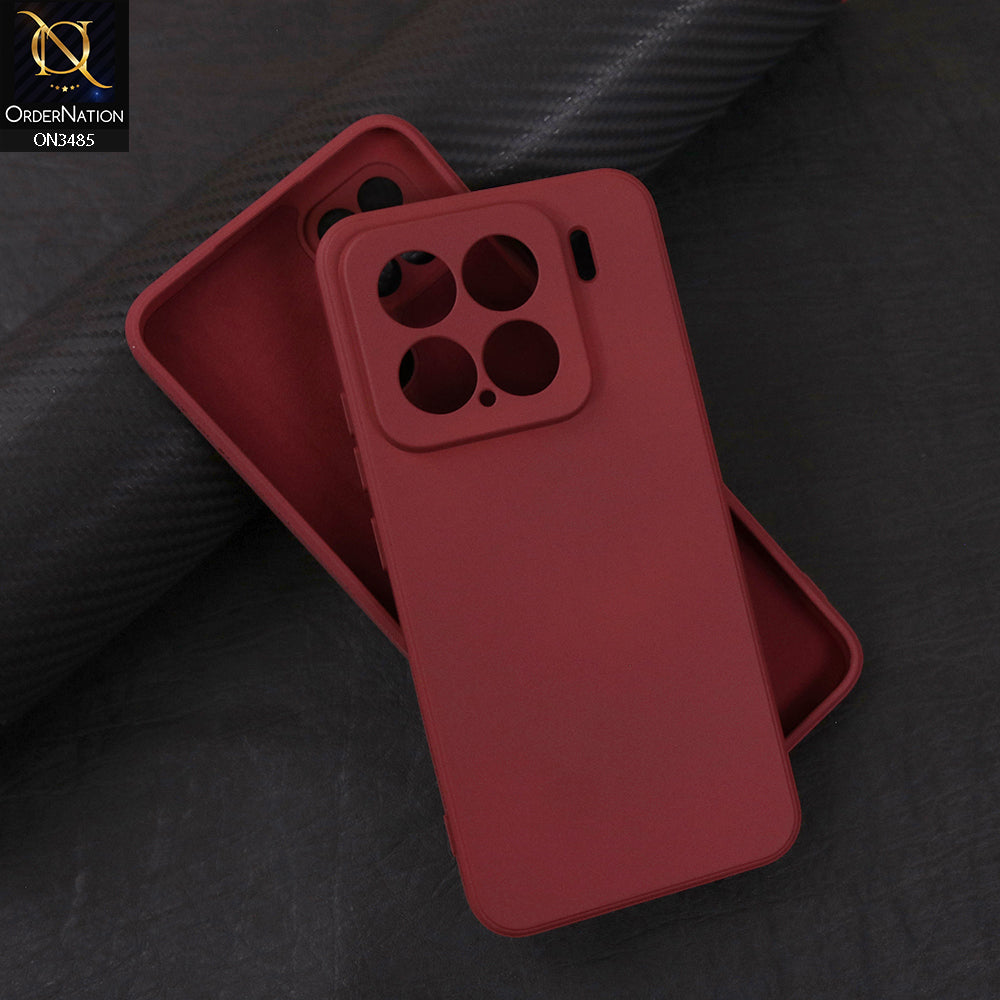 Xiaomi 15 Cover - Red - ONation Silica Gel Series - HQ Liquid Silicone Elegant Colors Camera Protection Soft Case