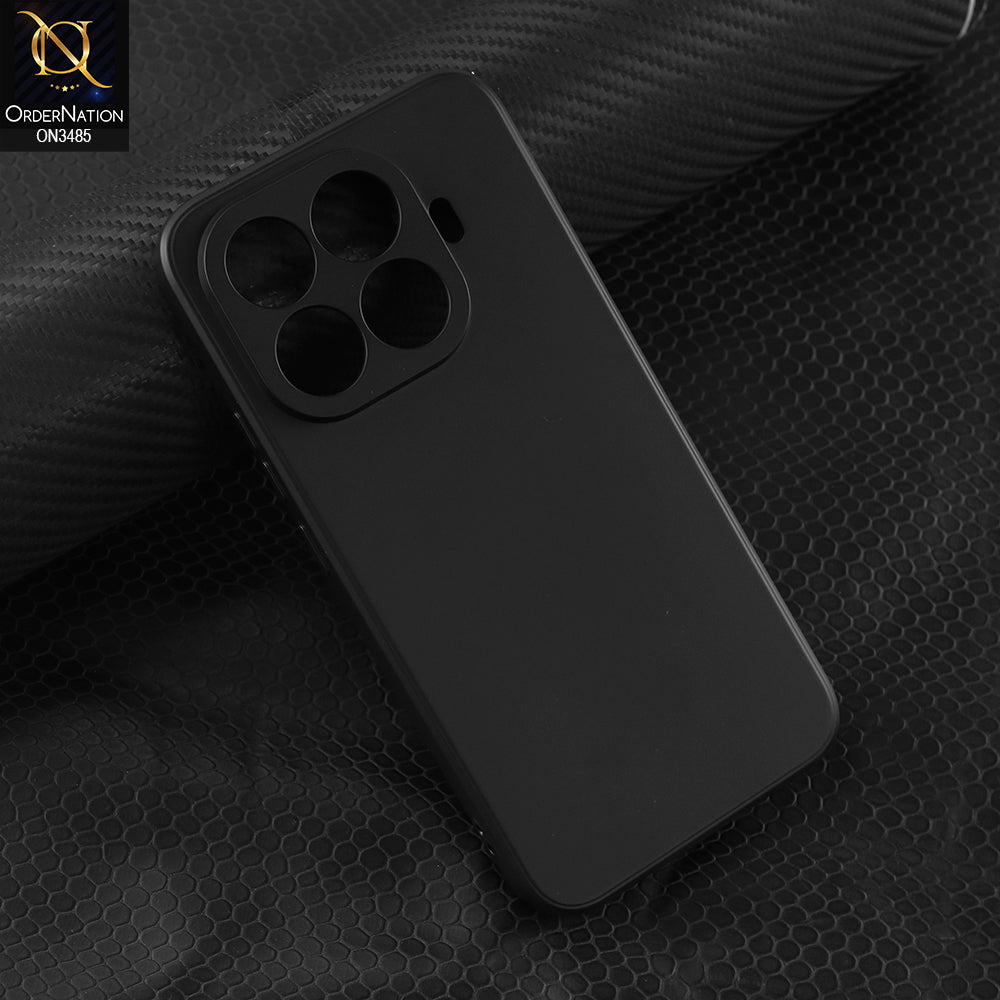 Xiaomi 15T Cover - Black - ONation Silica Gel Series - HQ Liquid Silicone Elegant Colors Camera Protection Soft Case