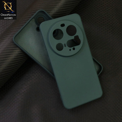 Xiaomi 15 Ultra Cover - Dark Green - ONation Silica Gel Series - HQ Liquid Silicone Elegant Colors Camera Protection Soft Case