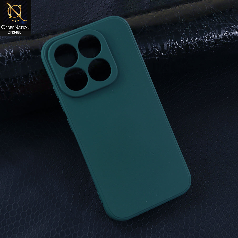 Xiaomi 17 Cover - Green - ONation Silica Gel Series - HQ Liquid Silicone Elegant Colors Camera Protection Soft Case