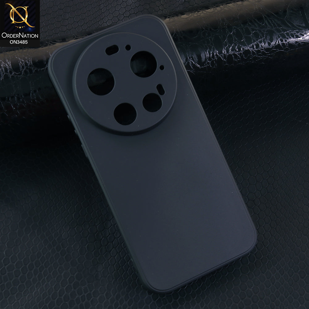 Xiaomi 17 Ultra Cover - Black - ONation Silica Gel Series - HQ Liquid Silicone Elegant Colors Camera Protection Soft Case
