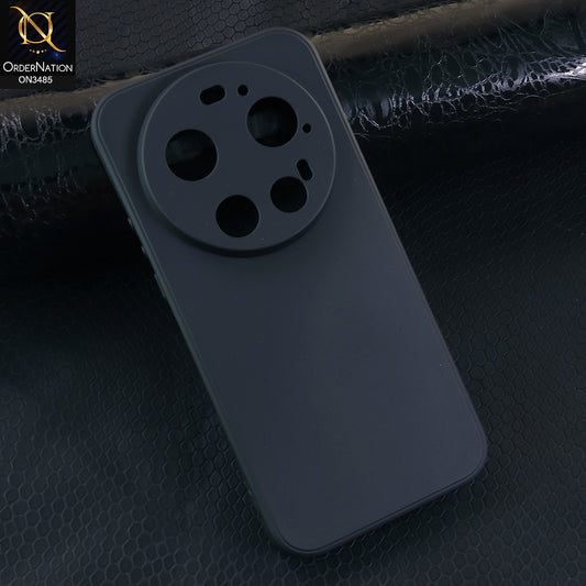 Xiaomi 17 Ultra Cover - Black - ONation Silica Gel Series - HQ Liquid Silicone Elegant Colors Camera Protection Soft Case