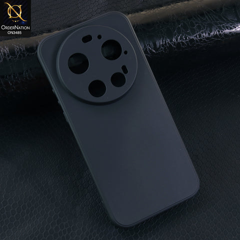 Xiaomi 17 Ultra Cover - Black - ONation Silica Gel Series - HQ Liquid Silicone Elegant Colors Camera Protection Soft Case