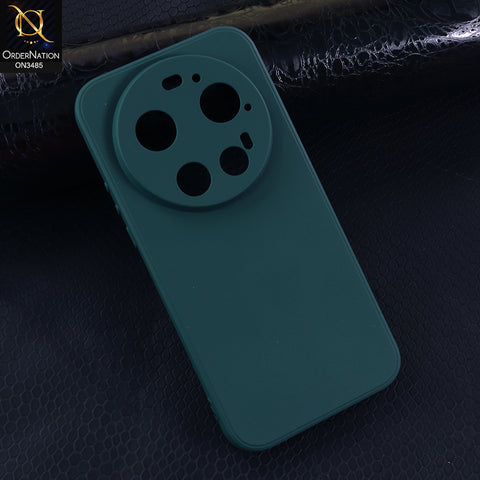 Xiaomi 17 Ultra Cover - Green - ONation Silica Gel Series - HQ Liquid Silicone Elegant Colors Camera Protection Soft Case