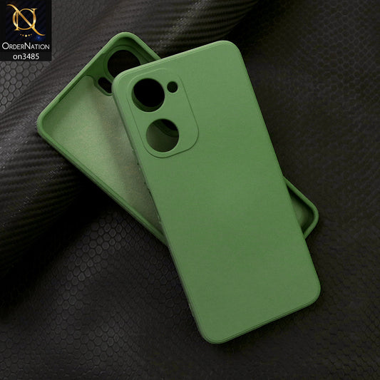 Vivo Y03t Cover - Light Green - ONation Silica Gel Series - HQ Liquid Silicone Elegant Colors Camera Protection Soft Case