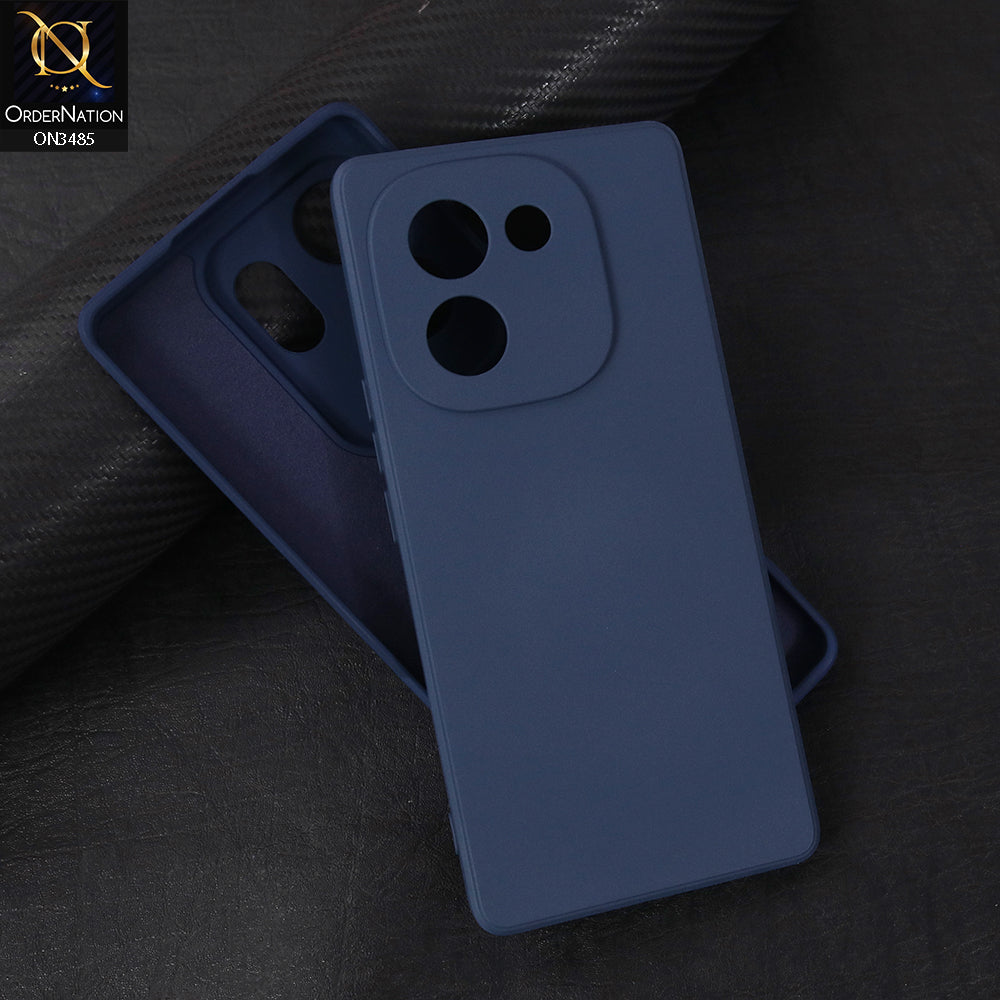vivo Y200 (China) Cover - Blue - ONation Silica Gel Series - HQ Liquid Silicone Elegant Colors Camera Protection Soft Case