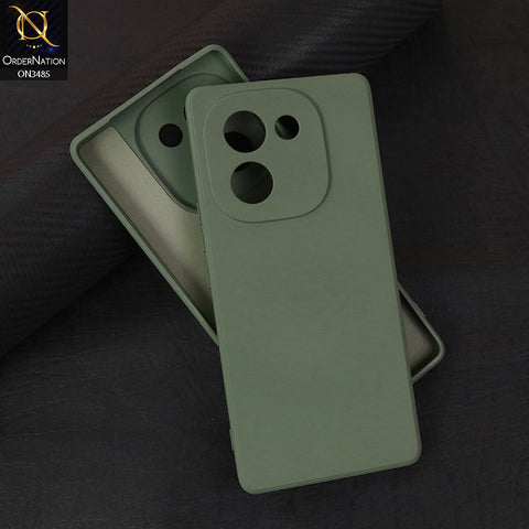 vivo Y200 (China) Cover - Light Green - ONation Silica Gel Series - HQ Liquid Silicone Elegant Colors Camera Protection Soft Case