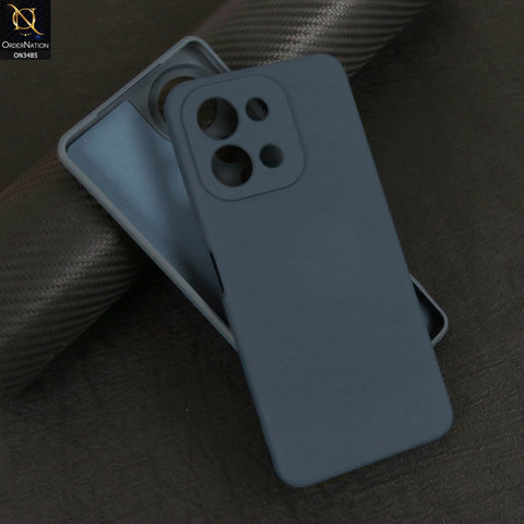 Vivo Y28 4G Cover - Blue - ONation Silica Gel Series - HQ Liquid Silicone Elegant Colors Camera Protection Soft Case