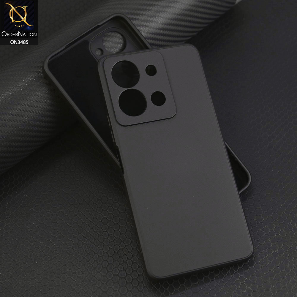 Vivo Y36 5G Cover - Black - ONation Silica Gel Series - HQ Liquid Silicone Elegant Colors Camera Protection Soft Case
