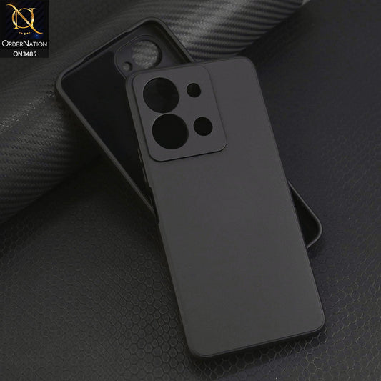 Vivo Y36 5G Cover - Black - ONation Silica Gel Series - HQ Liquid Silicone Elegant Colors Camera Protection Soft Case