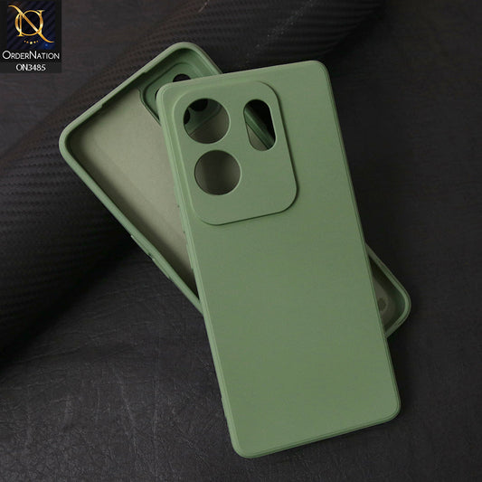 Infinix Zero 30 4G Cover - Light Green - ONation Silica Gel Series - HQ Liquid Silicone Elegant Colors Camera Protection Soft Case
