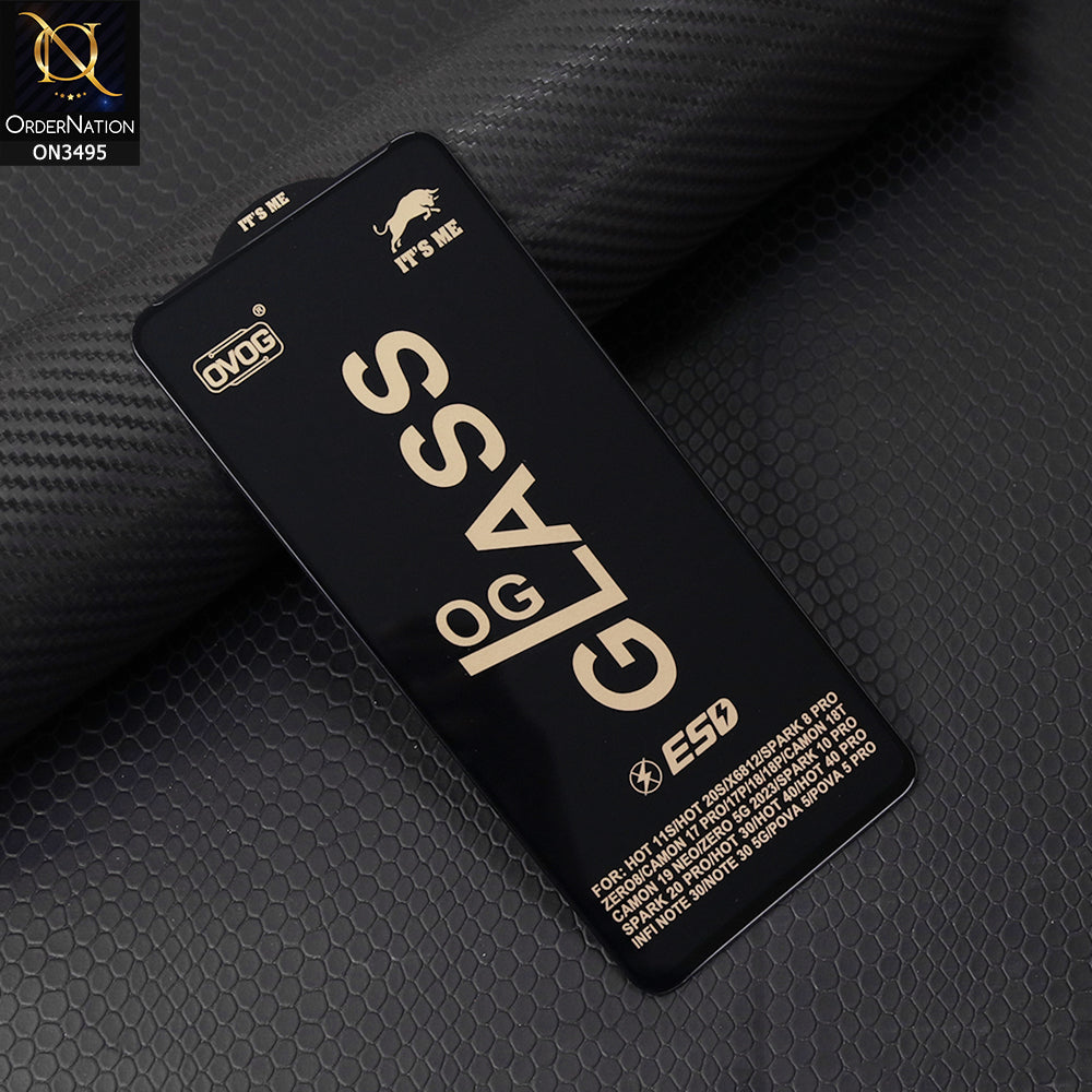 Tecno Camon 19 Pro Mondrian Mondrian Cover - Black - Xtreme Quality Tempered Go Glass Screen Protector