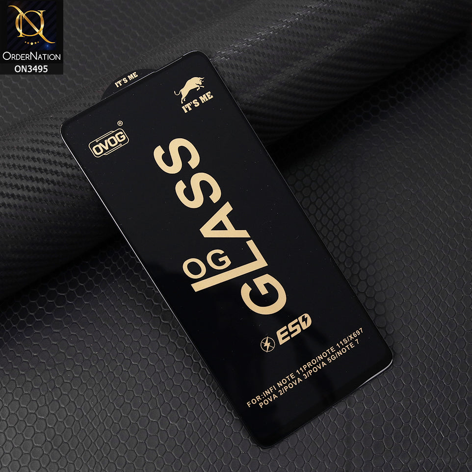 Tecno Camon 40 Screen Protector - Black - Xtreme Quality Tempered Go Glass Screen Protector