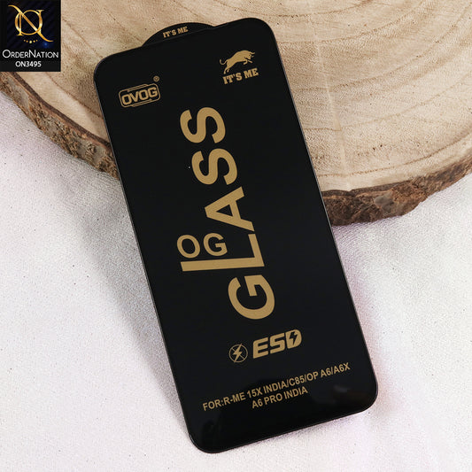 Oppo A6x 4G Cover - Black  - Xtreme Quality Tempered Go Glass Screen Protector