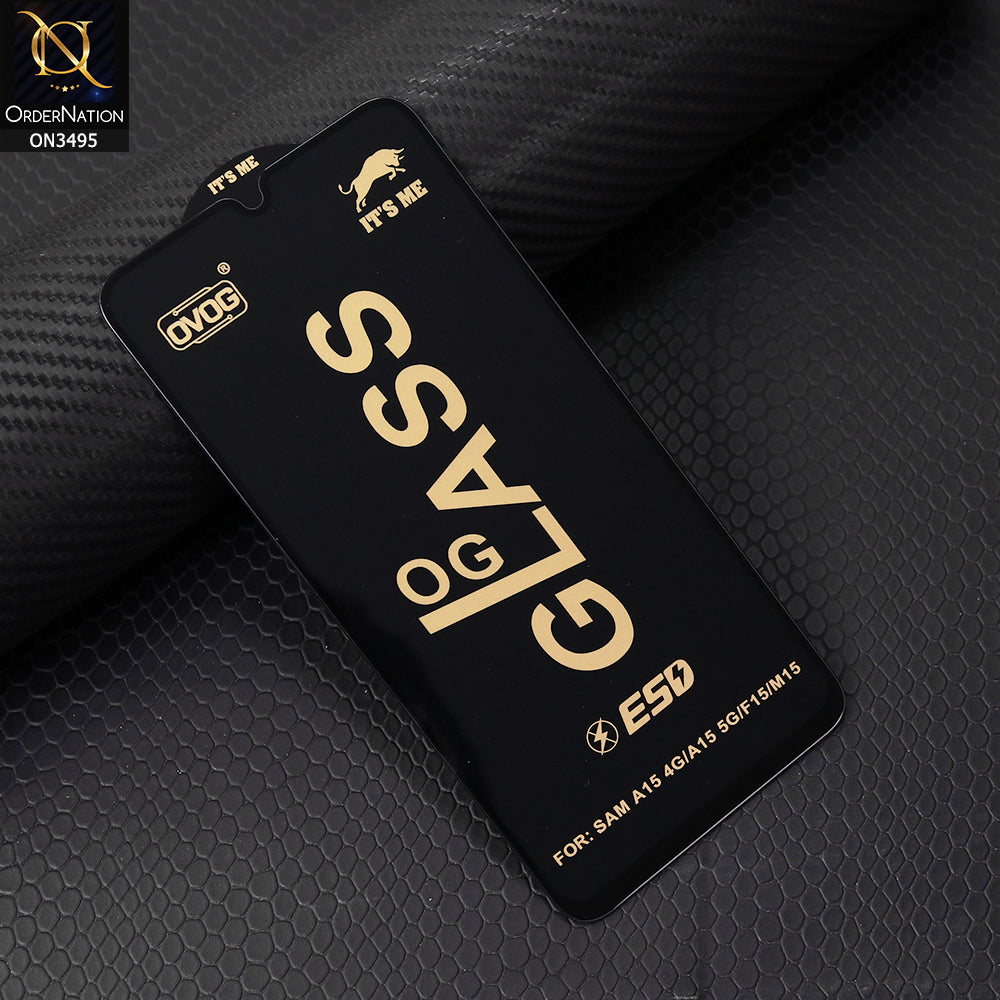 Samsung Galaxy A15 4G Protector - Black - Xtreme Quality Tempered Go Glass Screen Protector