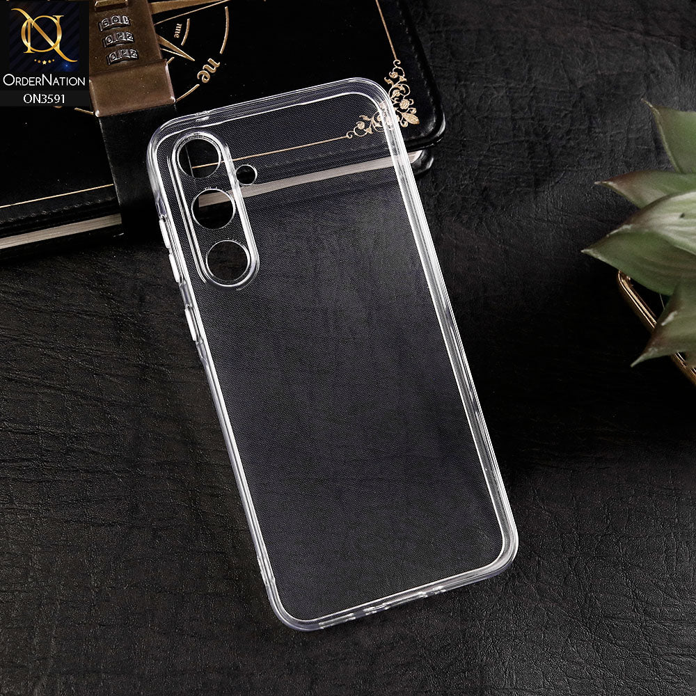Samsung Galaxy A35 5G Cover - Transparent - Soft 4D Design Shockproof Silicone Transparent Clear Case