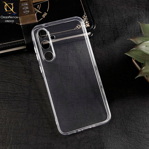 Samsung Galaxy A35 5G Cover - Transparent - Soft 4D Design Shockproof Silicone Transparent Clear Case