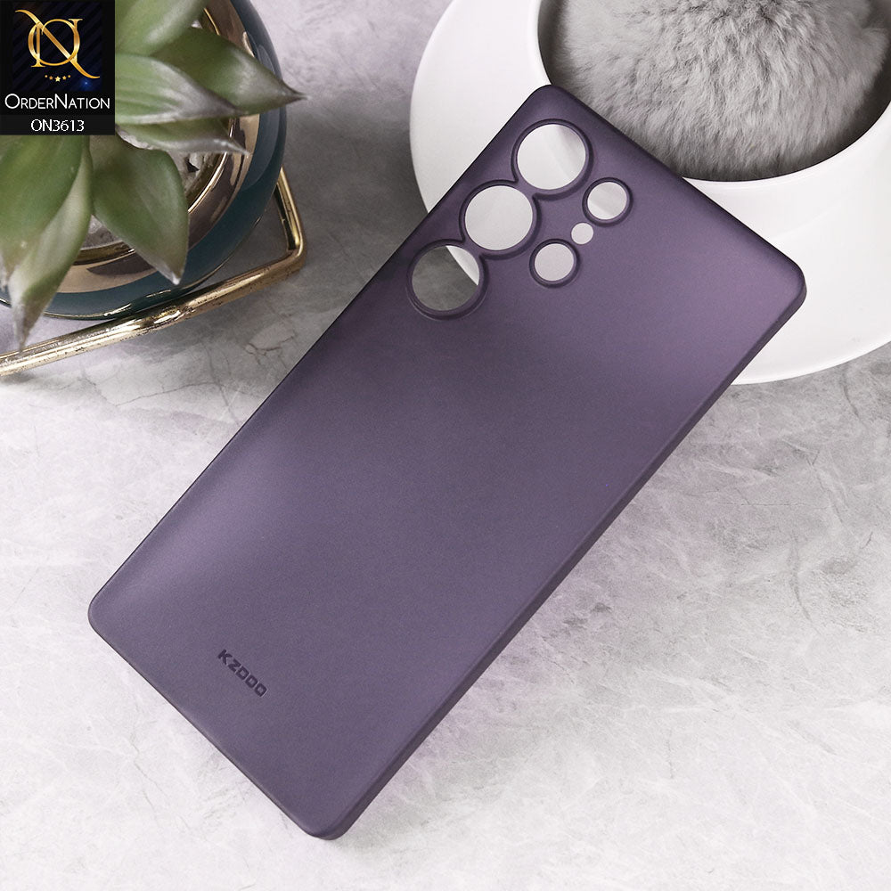 Samsung Galaxy S25 Ultra Cover - Purple - All New Stylish KZDOO Air Skin Series Ultra Slim Round Borders High Quality Case