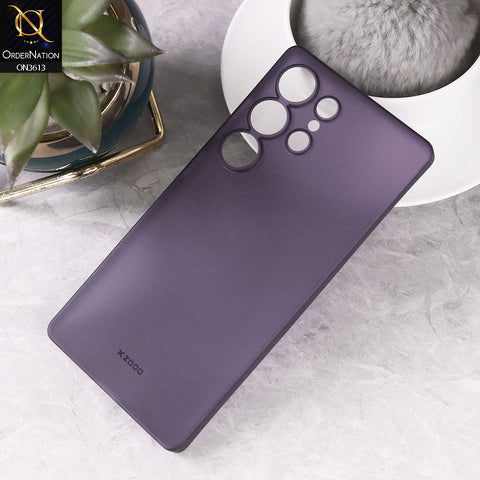 Samsung Galaxy S25 Ultra Cover - Purple - All New Stylish KZDOO Air Skin Series Ultra Slim Round Borders High Quality Case
