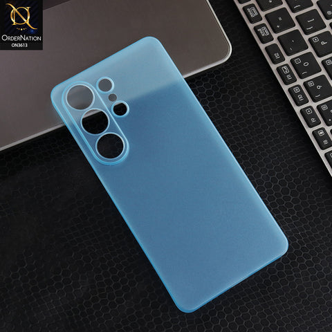 Samsung Galaxy S26 Ultra - Sky Blue - Luxury Ultra Thin PP Hard Case  Clear Translucent Shockproof Slim Lens Protection Cover Case