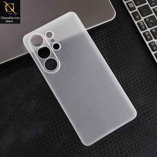 Samsung Galaxy S26 Ultra - White - Luxury Ultra Thin PP Hard Case  Clear Translucent Shockproof Slim Lens Protection Cover Case