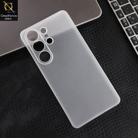 Samsung Galaxy S26 Ultra - White - Luxury Ultra Thin PP Hard Case  Clear Translucent Shockproof Slim Lens Protection Cover Case