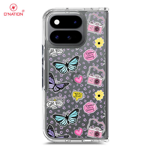 Google Pixel 11 Pro Fold Cover - O'Nation Butterfly Dreams Series - 9 Designs - Clear Phone Case - Soft Silicon Borders