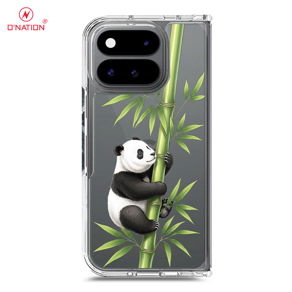 Google Pixel 11 Pro Fold Cover -Dreamy Panda Series - Clear Phone Case - Soft Silicon Borders
