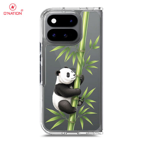 Google Pixel 11 Pro Fold Cover -Dreamy Panda Series - Clear Phone Case - Soft Silicon Borders