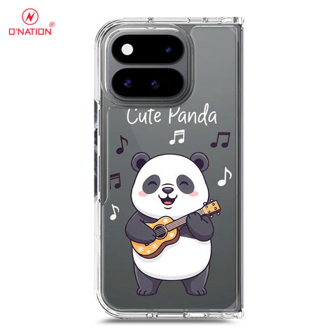 Google Pixel 11 Pro Fold Cover -Dreamy Panda Series - Clear Phone Case - Soft Silicon Borders