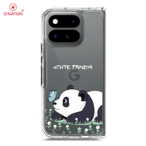 Google Pixel 11 Pro Fold Cover -Dreamy Panda Series - Clear Phone Case - Soft Silicon Borders