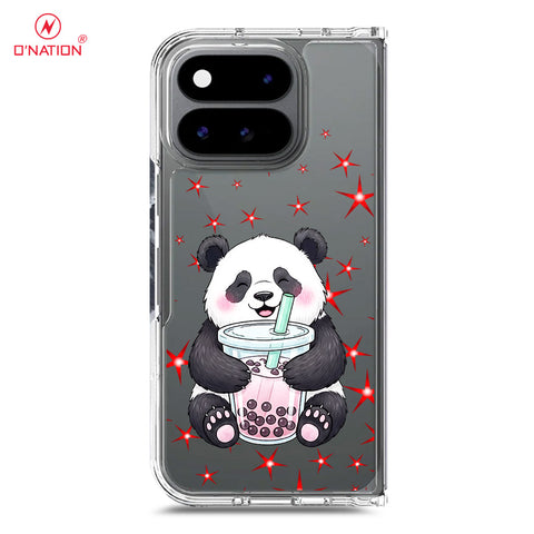 Google Pixel 11 Pro Fold Cover -Dreamy Panda Series - Clear Phone Case - Soft Silicon Borders