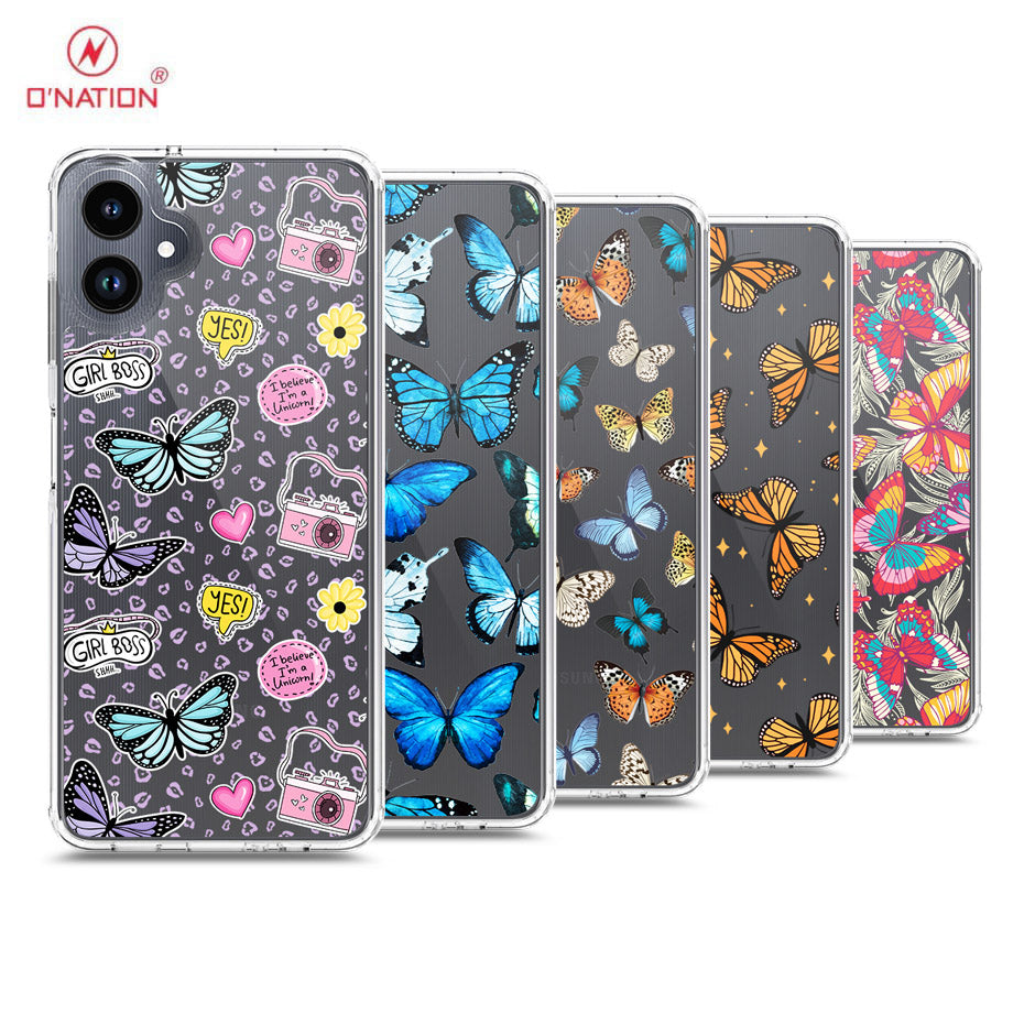 Samsung Galaxy A06 Cover - O'Nation Butterfly Dreams Series - 9 Designs - Clear Phone Case - Soft Silicon Borders