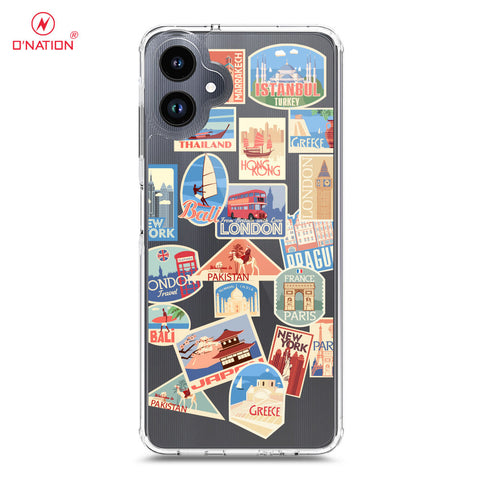 Samsung Galaxy A06 Cover - Personalised Boarding Pass Ticket Series - 5 Designs - Clear Phone Case - Soft Silicon Borders