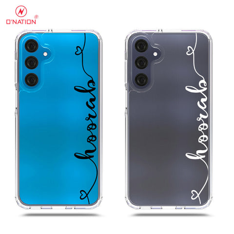 Samsung Galaxy A16 Cover - Personalised Name Series - 8 Designs - Clear Phone Case - Soft Silicon Borders