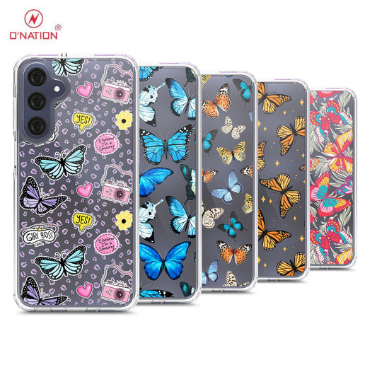 Samsung Galaxy A16 Cover - O'Nation Butterfly Dreams Series - 9 Designs - Clear Phone Case - Soft Silicon Borders