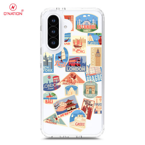 Samsung Galaxy A26 Cover - Personalised Boarding Pass Ticket Series - 5 Designs - Clear Phone Case - Soft Silicon Borders