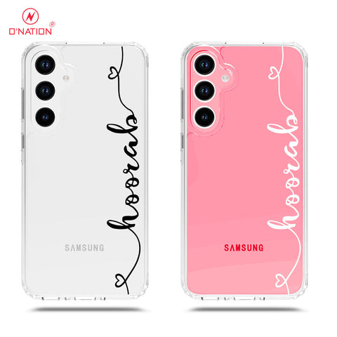 Samsung Galaxy A33 5G Cover - Personalised Name Series - 8 Designs - Clear Phone Case - Soft Silicon Borders