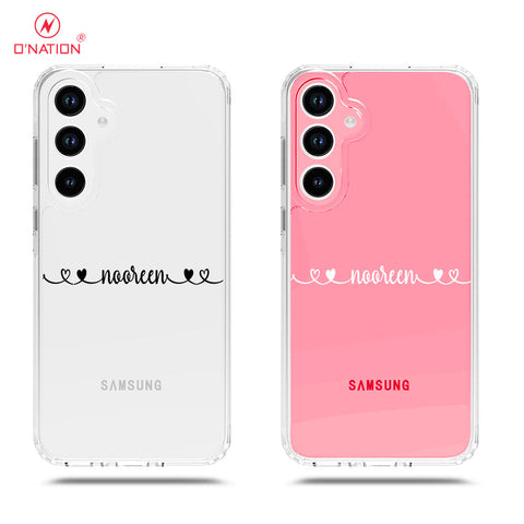 Samsung Galaxy A33 5G Cover - Personalised Name Series - 8 Designs - Clear Phone Case - Soft Silicon Borders